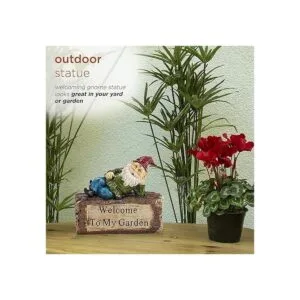 Alpine Corporation Decoración de estatua de patio y gnomo_4