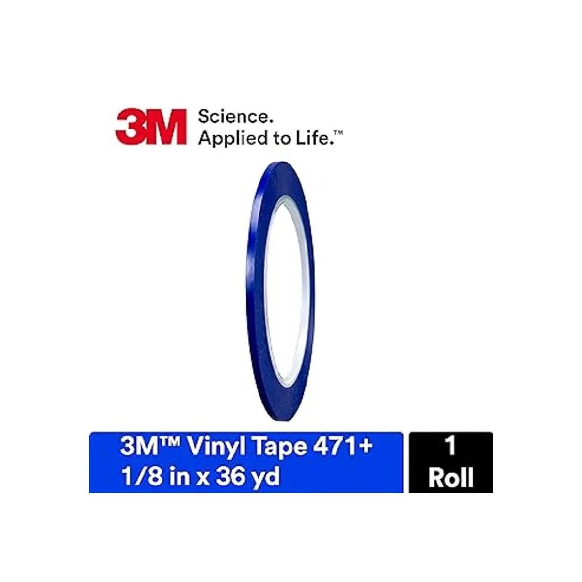 Cinta de vinilo color índigo 3M 471 PN2510 empacado de_2