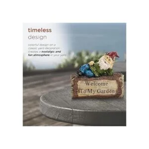 Alpine Corporation Decoración de estatua de patio y gnomo_5