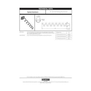 Liberty Outdoor ANCFR16ORGA Anclaje de tierra en espiral