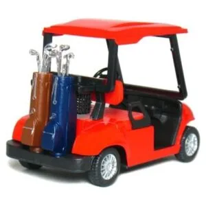 KiNSFUN Carrito de golf rojo de 4 pulgadas modelo de_4