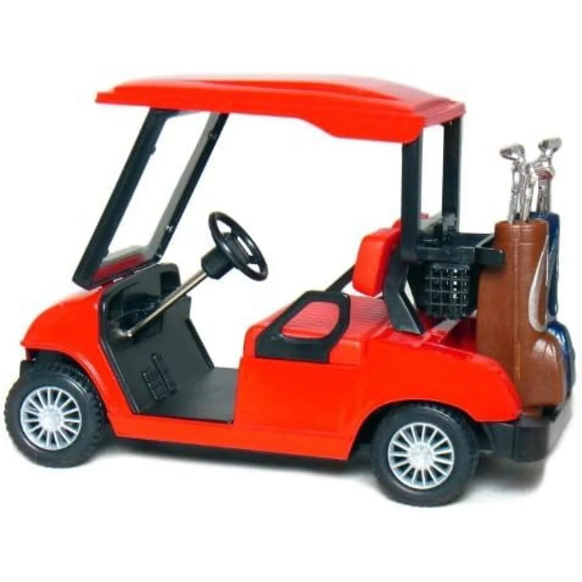 KiNSFUN Carrito de golf rojo de 4 pulgadas modelo de_2
