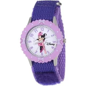 Disney Minnie Mouse Reloj analógico con correa de nailon_1
