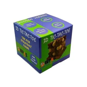 TicTacToe Juego de estrategia de madera 3d_4