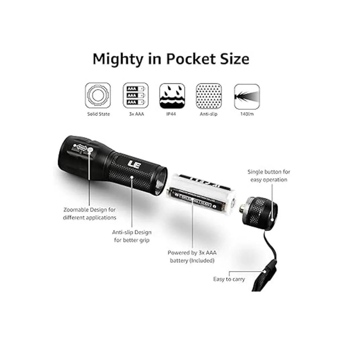 La Mini LED Linterna táctica Cree LED de enfoque_6