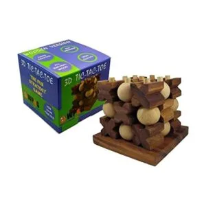 TicTacToe Juego de estrategia de madera 3d_1