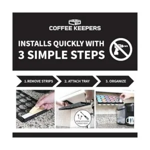 Coffee Keepers titular para bajo mesada para organizar y