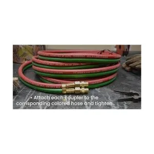 Hot Max 24131 Manguera de oxyacetylene CouplerJuego de