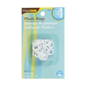 Dritz Home 44347 Anillos de plástico 12 color blanco_1