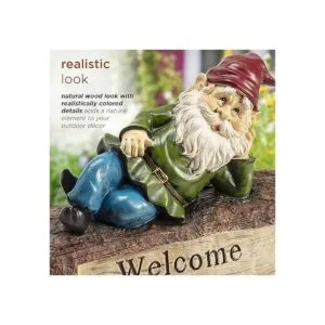 Alpine Corporation Decoración de estatua de patio y gnomo_6