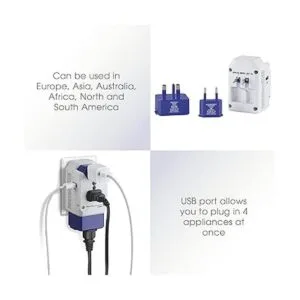 Conair Adaptador todo en uno con USB adaptadores_4