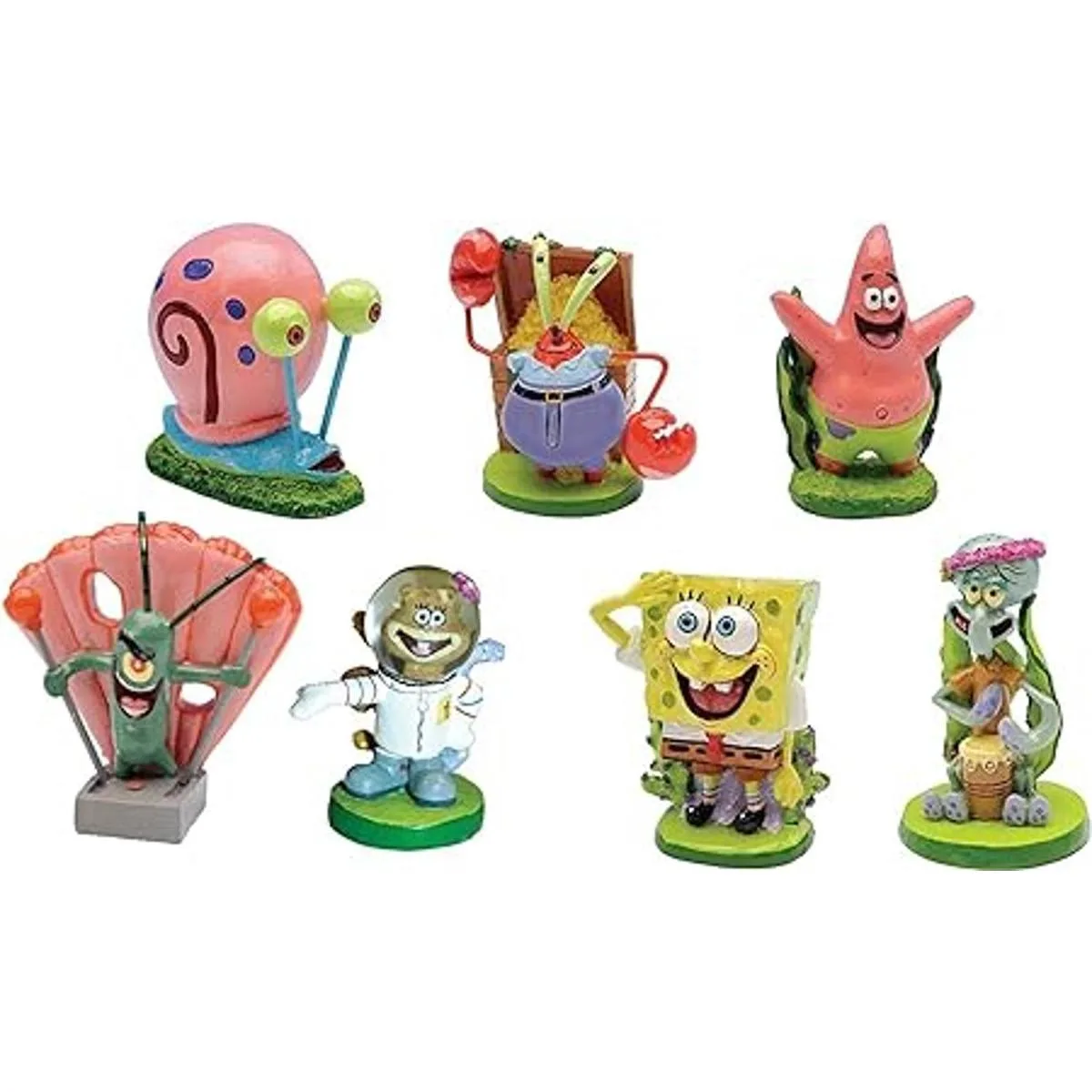 SpongeBob SquarePants 2 Aquarium Ornaments 7Piece Set_1