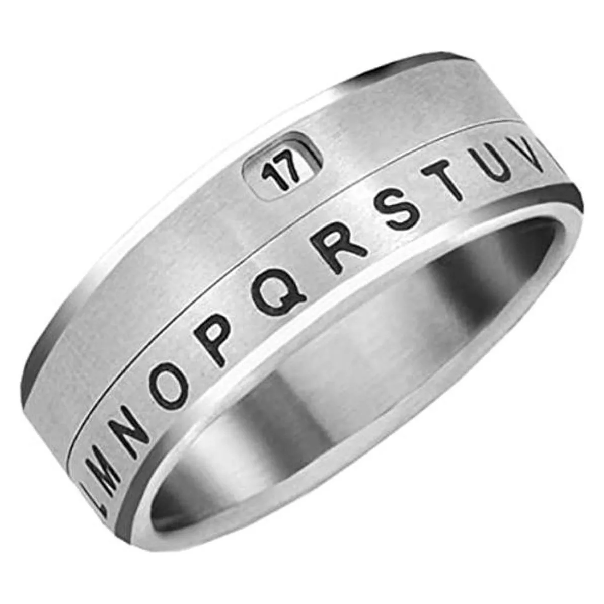 Anillo Decodificador Ventana Secreta Plata Tamaño 12_1