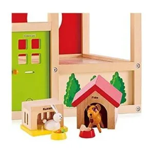 Animales de madera para casas de muñecas Family Pets de Hape_3