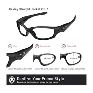 Revant Lentes de repuesto para Oakley Straight Jacket 2007