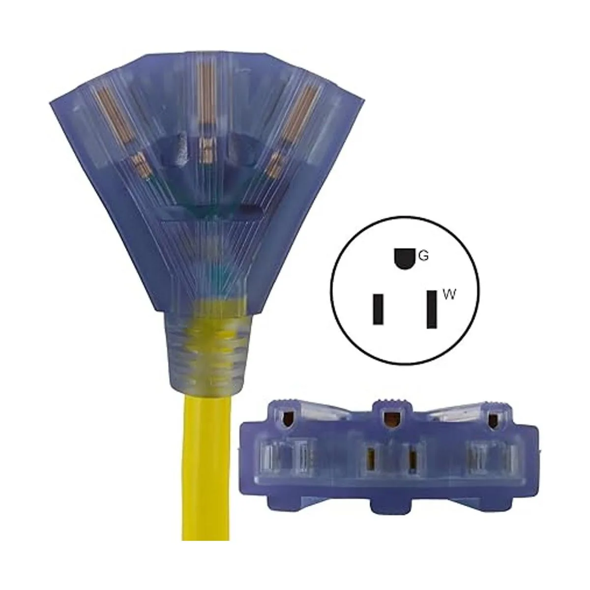 Conntek Cables de distribución de 3 puntas de 30 amperios_3