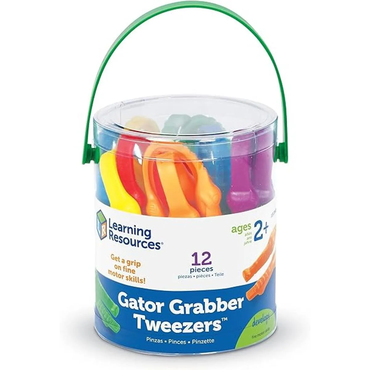 Learning Resources Pinzas de agarre Gator 12 piezas_3