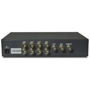 Instalador CCTV 4CH Video Color Quad Multiplexor con
