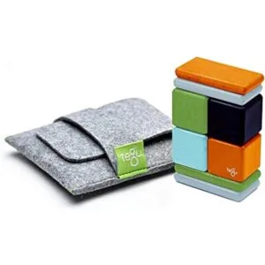 Juego de 8 piezas de bloques de madera y estuche de_1