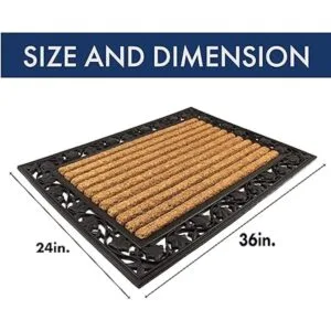 No Trax tapete con hojas de hiedra color cacao 3_2