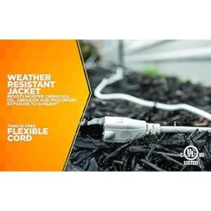 Cable de extensión Woods de 8 pies con bloqueador de_5