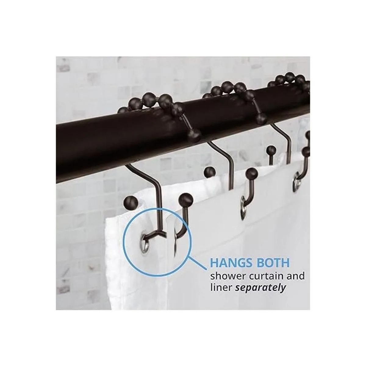 Aros de metal Maytex para regadera_2