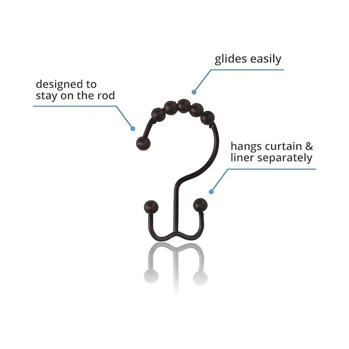 Aros de metal Maytex para regadera_3