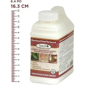 Saman sam801 1L 1Quart Dead Flat Clear Coat_6