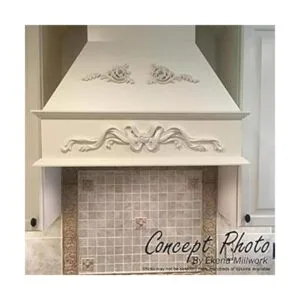 Ekena Millwork Roseta redonda Chesterfield ROS06X06CH 6_5