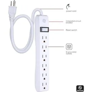 GE 14832 Regleta de alimentación de uso general 14833_2