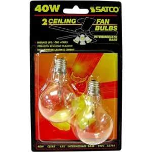 Satco S2744 Bombilla 120 V base intermedia 40 W A15_1