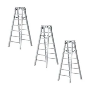 Juego de 3 escaleras de plata para figuras de acción de_1