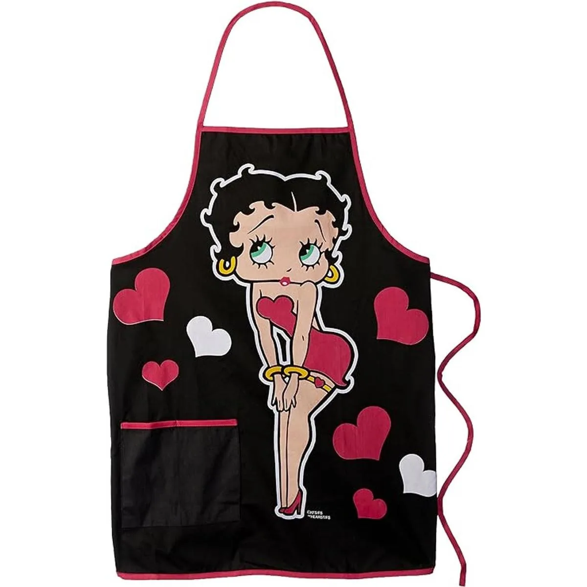 Spoontiques Betty Boop Delantal negro_1