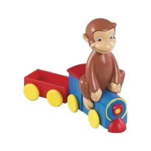 DecoSet Curious George Train Juego de 4 piezas figuras_2