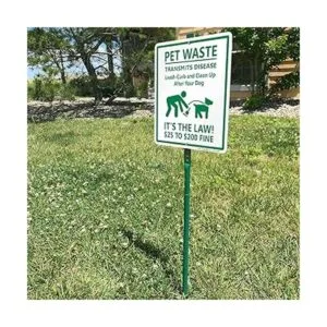 SmartSign Pet Waste Transmits Disease Clean Up After Your_3