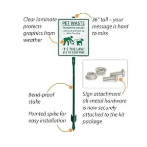 SmartSign Pet Waste Transmits Disease Clean Up After Your_5