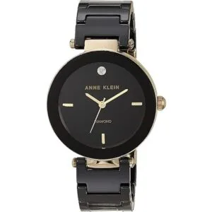 Anne Klein Womens Genuine Diamond Dial Ceramic Bracelet_1