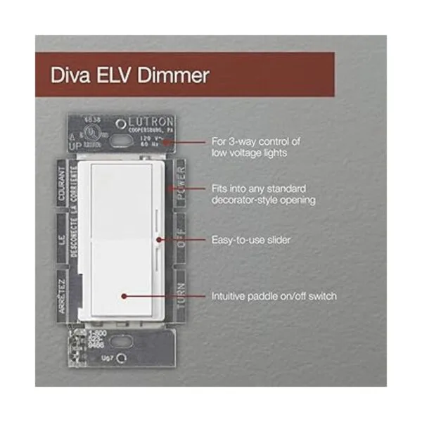 Lutron Diva Regulador electrónico de bajo voltaje 300_4