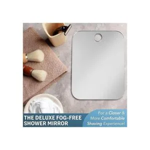 Shave Well Deluxe Espejo de ducha antiniebla espejo de_5