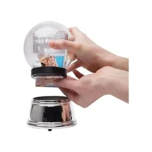 Foto globo de nieve con base de plata_4