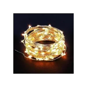 Rtgs Micro Cadena delgada de 100 luces LED de color blanco