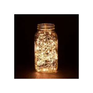 Rtgs Micro Cadena delgada de 100 luces LED de color blanco