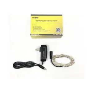 Rtgs Micro Cadena delgada de 100 luces LED de color blanco