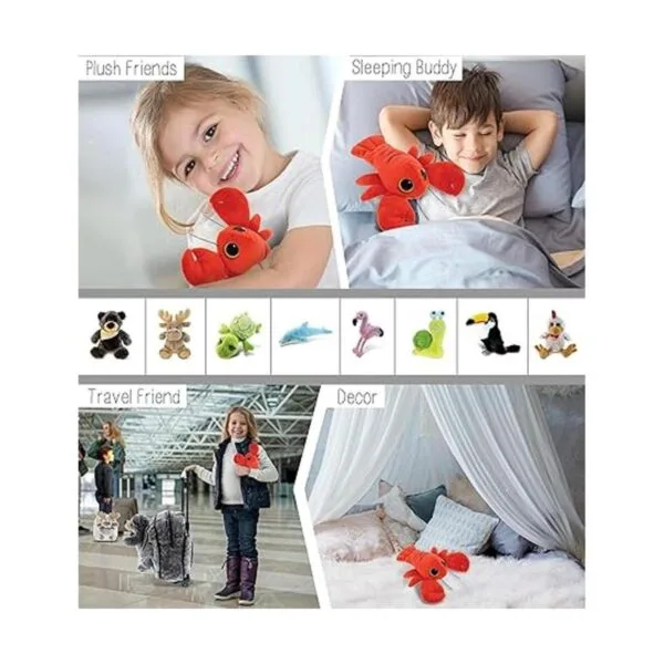 DolliBu Animal de peluche de langosta de peluche de piel_4