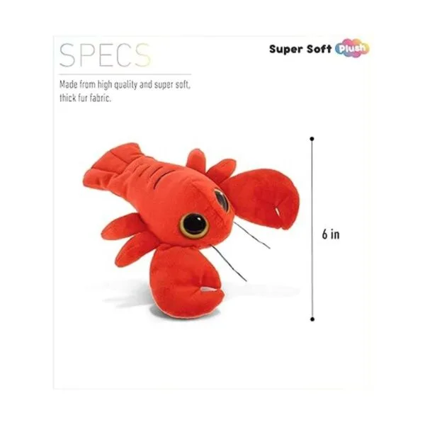 DolliBu Animal de peluche de langosta de peluche de piel_3