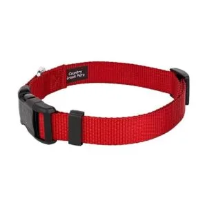 Country Brook Design Collar de nailon de lujo para perro