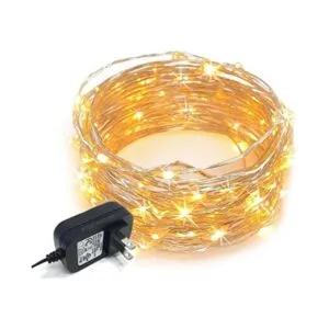 Rtgs Micro Cadena delgada de 100 luces LED de color blanco