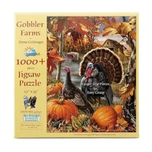 Gobbler Farms rompecabezas de 1000 unidades Tamaño Grande_3