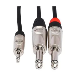 Hosa HMP003Y REAN Cable de ruptura estéreo TRS a dual de_4