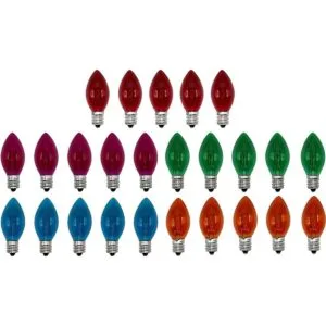 Creative Hobbies Box of 25 Colored Light Bulbs Random_4